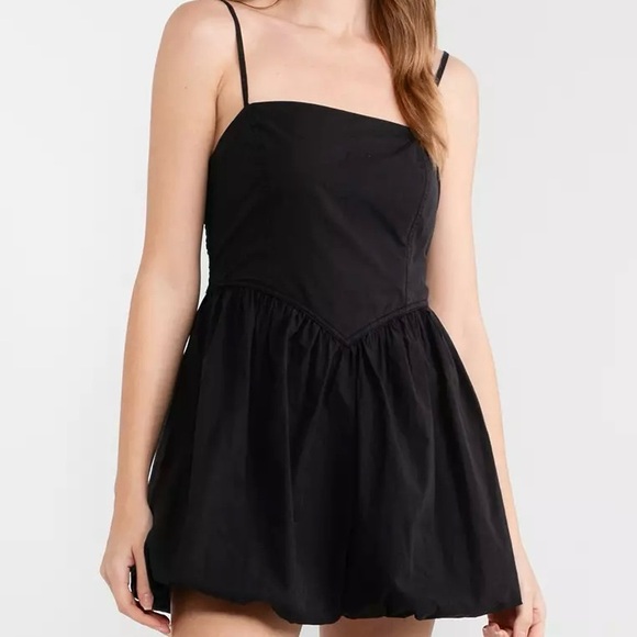 Cotton ON Black Bubble Hem Mini Dress Size 2 - Picture 1 of 10